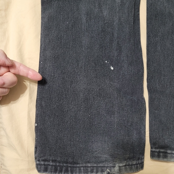 Vintage 90's Orange Tab Levis Classic Straight Leg Black Jeans Sz 34/32 - Picture 6 of 15